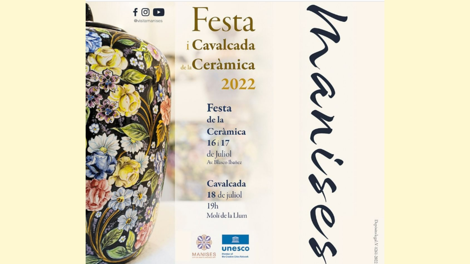 Cartel de la Festa de la Artesanía de Manises 2022